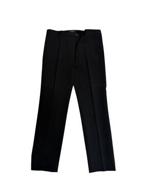 Theory Black Stretch Dress Pants Size 2 Cropped Slim Career Trousers EUC